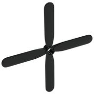 Duplo Rotor 4 Blades, Large (Helicopter) (Black)