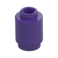 Brick Round 1 x 1 Open Stud (Dark Purple)