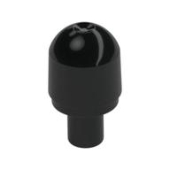 Light Cover 1 x 1 Round with Internal Bar / Bionicle Barraki Eye (Black)