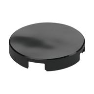 Tile Round 2 x 2 with Bottom Stud Holder (Black)