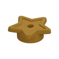 Tile, Star with Stud Holder, Pin Hole (Pearl Gold)