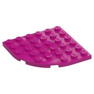 Plate Round Corner 6 x 6 (Magenta)