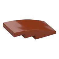 Brick Curved 4 x 2 No Studs (Dark Orange)