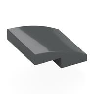 Brick Curved 2 x 2 x 2/3 (Dark Bluish Gray)