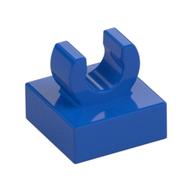 Tile Special 1 x 1 with Clip with Rounded Edges (Blue)