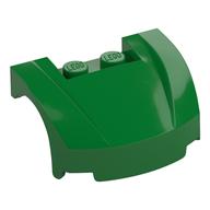 Vehicle Body, Wheel Arch / Mudguard 3 x 4 x 1 2/3 Low Profile, Curved Front (Green)