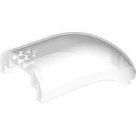 Windscreen 16 x 8 x 6 Curved with 3 Pin Holes (Trans-Clear)