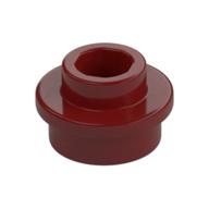 Plate Round 1 x 1 with Open Stud (Dark Red)