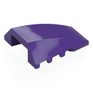 Brick Wedged, Curved 4 x 4 No Top Studs (Dark Purple)