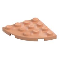Plate Round Corner 4 x 4 (Nougat)