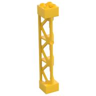 Support 2 x 2 x 10 Girder Triangular Vertical - Type 4 - 3 Posts, 3 Sections (Yellow)
