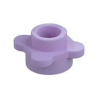 Plant, Flower, Plate Round 1 x 1 with 4 Petals (Lavender)