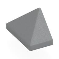 Brick Sloped 45° 2 x 1 Triple with Inside Stud Holder (Light Bluish Gray)