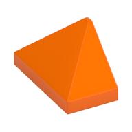 Brick Sloped 45° 2 x 1 Triple with Inside Stud Holder (Orange)