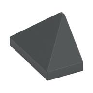 Brick Sloped 45° 2 x 1 Triple with Inside Stud Holder (Dark Bluish Gray)