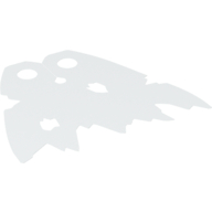 Neckwear Cape, Tattered with Holes (White)