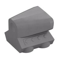 Engine / Air Scoop 2 x 2 (Flat Silver)