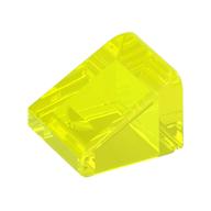 Brick Sloped 30° 1 x 1 x 2/3 (Cheese Slope) (Trans-Neon Green)