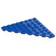 Wedge Plate 8 x 8 Cut Corner (Blue)