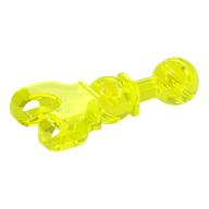Large Figure Skeletal, Limb, 5L with Ball Joint on Axle and Ball Socket (Trans-Neon Green)