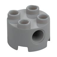 Brick Round 2 x 2, Pin Holes (Light Bluish Gray)