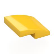 Brick Curved 2 x 2 x 2/3 (Yellow)
