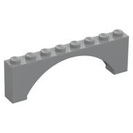 Brick Arch 1 x 8 x 2 Raised (Light Bluish Gray)