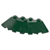 Brick Round Corner 6 x 6 with 33° Slope and Facet Cutout (Dark Green)