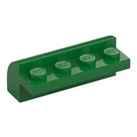 Brick Curved 2 x 4 x 1 1/3 (Green)