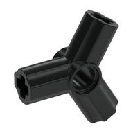 Technic Axle and Pin Connector Angled Triple [120° Offset] (Black)