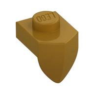 Plate Special 1 x 1 with Vertical Tooth (Pearl Gold)