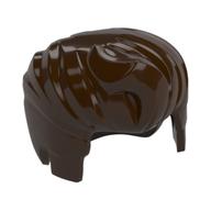 Hair Swept Back with Forelock (Dark Brown)