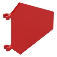 Flag 5 x 6 Hexagonal with U Clips (Red)