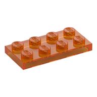 Plate 2 x 4 (Trans-Orange)
