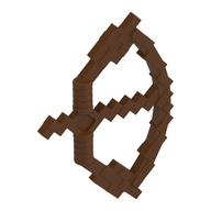 Weapon Bow and Arrow, Blocky (Reddish Brown)
