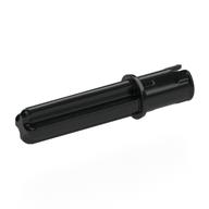 Technic Axle Pin 3L with Friction Ridges Lengthwise and 2L Axle (Black)