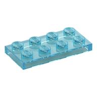Plate 2 x 4 (Trans-Light Blue)