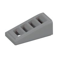 Brick Sloped 18° 2 x 1 x 2/3 with 4 Slots / Grate (Light Bluish Gray)