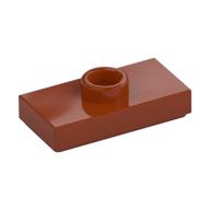 Plate Special 1 x 2 with 1 Stud with Groove and Inside Stud Holder (Jumper) (Dark Orange)