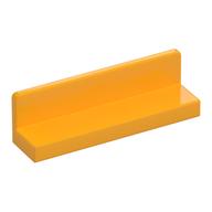 Panel 1 x 4 x 1 with Rounded Corners [Thin Wall] (Bright Light Orange)