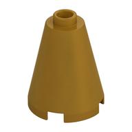 Cone 2 x 2 x 2, Open Stud (Pearl Gold)