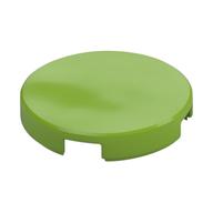 Tile Round 2 x 2 with Bottom Stud Holder (Lime)