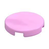 Tile Round 2 x 2 with Bottom Stud Holder (Bright Pink)