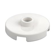 Plate Special Round 2 x 2 with Center Stud (Jumper Plate) (White)