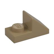 Brick Sloped 45° 2 x 1 with 2/3 Cutout [New Version] (Dark Tan)