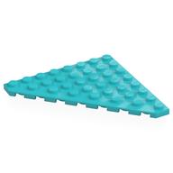 Wedge Plate 8 x 8 Cut Corner (Medium Azure)