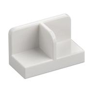 Panel 1 x 2 x 1 with Rounded Corners and Central Divider (White)