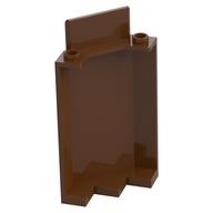 Panel 3 x 3 x 6 Corner Wall without Bottom Indentations (Reddish Brown)