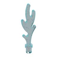 Wave / Flame Rounded with Base Rim (Glitter Trans-Light Blue)