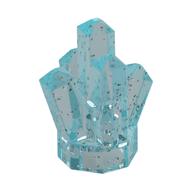 Rock 1 x 1 Crystal 5 Point (Glitter Trans-Light Blue)